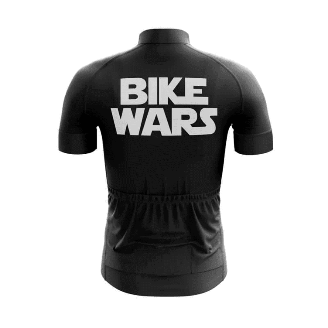 Bike Wars Cycling Jersey, Black (Star Wars Theme)