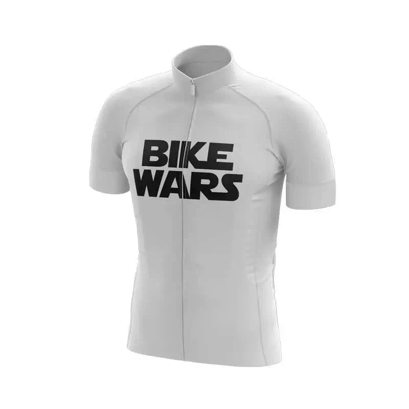 Bike Wars Cycling Jersey, White (Star Wars Theme)