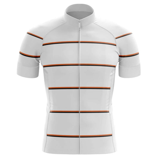 GG BASICS | White Hoops Cycling Jersey