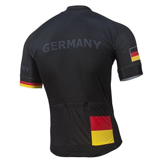 Germany Cycling Jersey (Black).