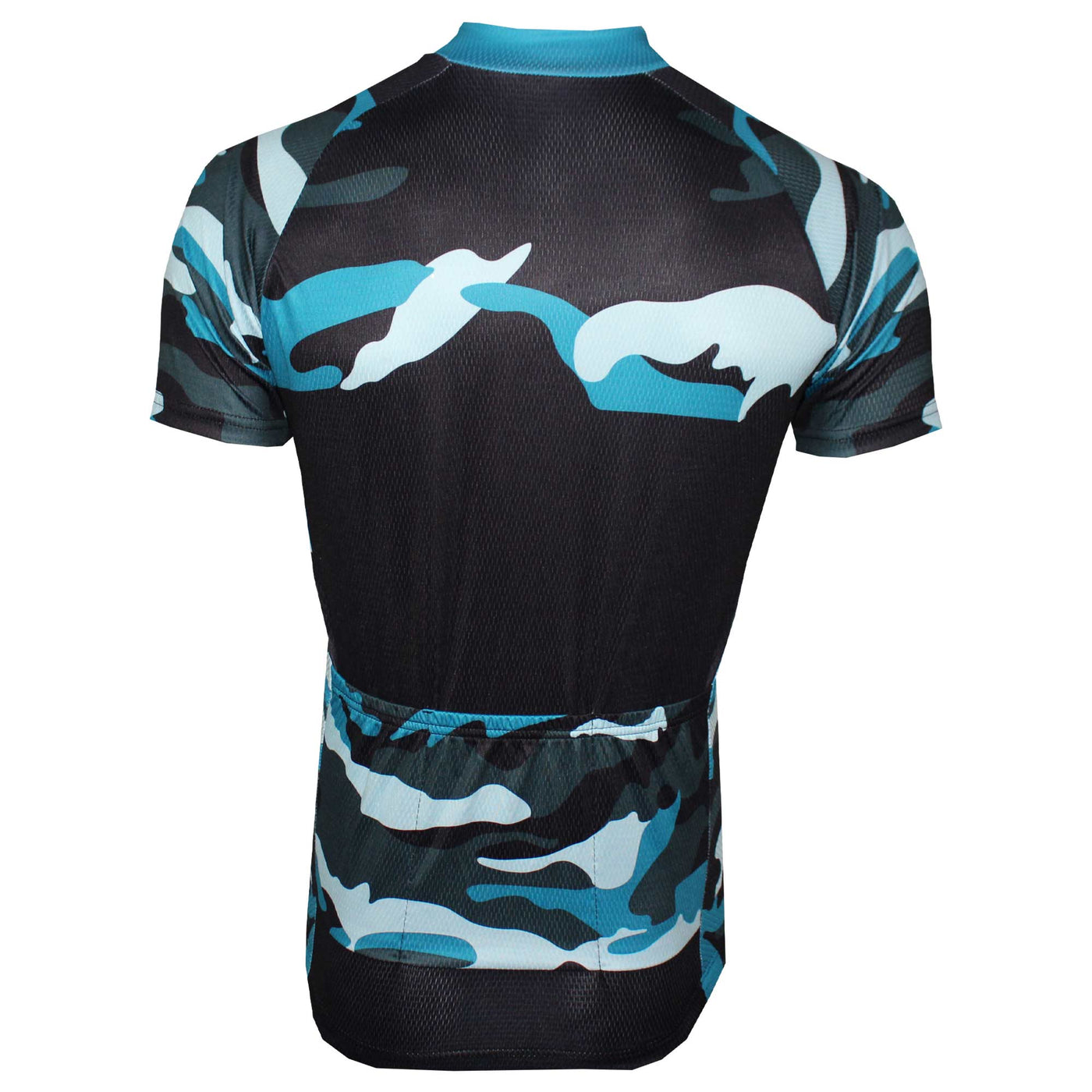 Blue Camouflage Cycling Jersey.
