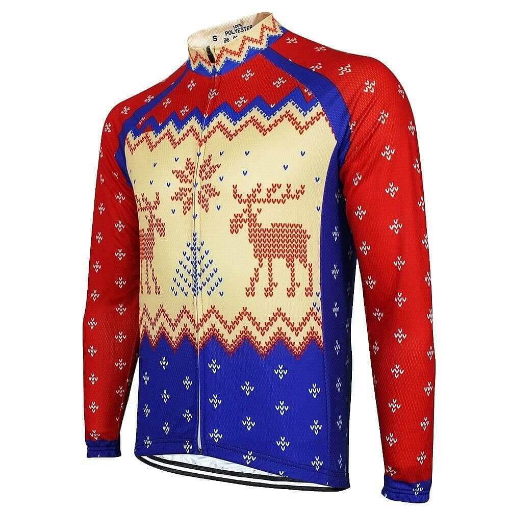Christmas Jumper Reindeer Jersey - Long Sleeve.