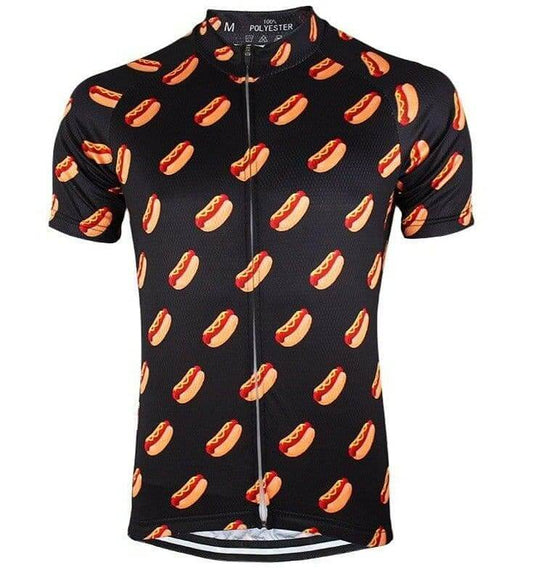 Hot Diggidy Dog Cycling Jersey - Black.