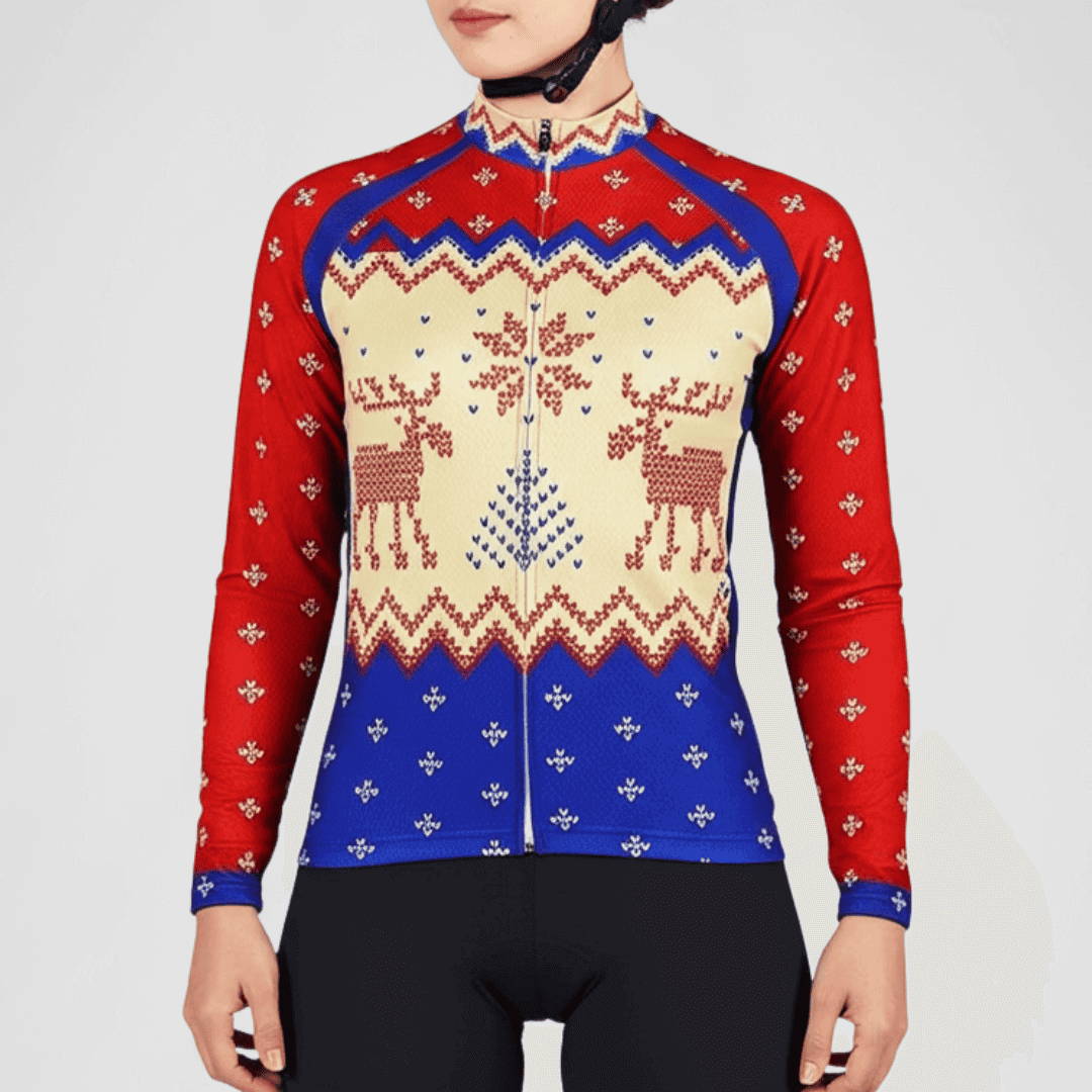 Christmas Jumper Reindeer Jersey - Long Sleeve