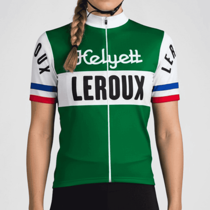 Retro Helyett Leroux Cycling Jersey
