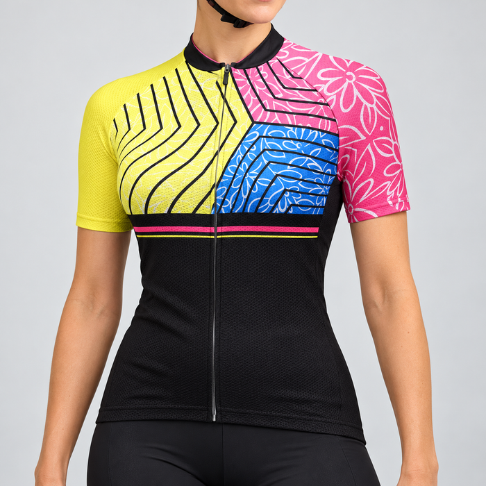 Flower Patterns Cycling Jersey