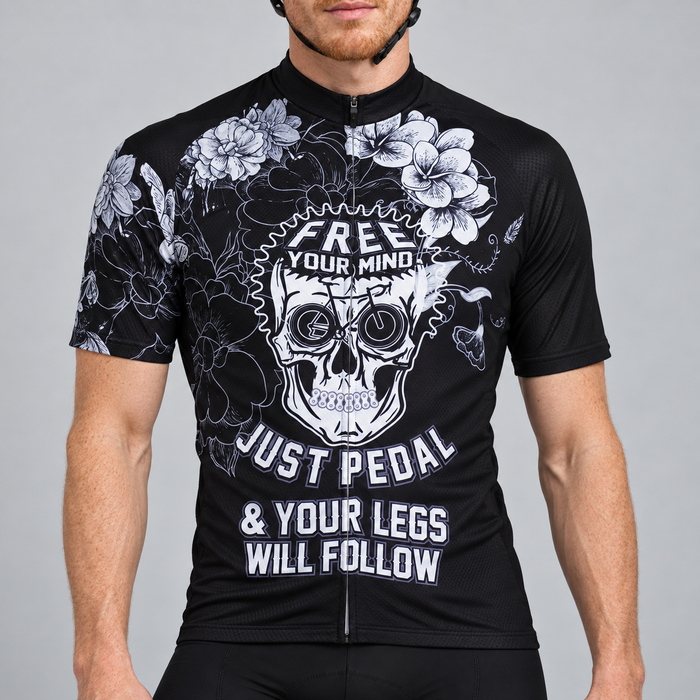 Free Your Mind, Just Pedal Cycling Jersey