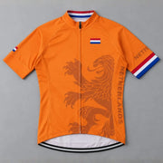 Netherlands Cycling Jersey laid flat showing the front design