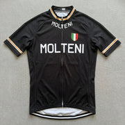 Retro Molteni Cycling Jersey - Black