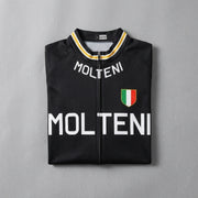 Retro Molteni Cycling Jersey - Black