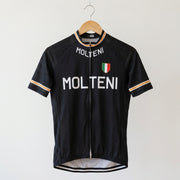 Retro Molteni Cycling Jersey - Black
