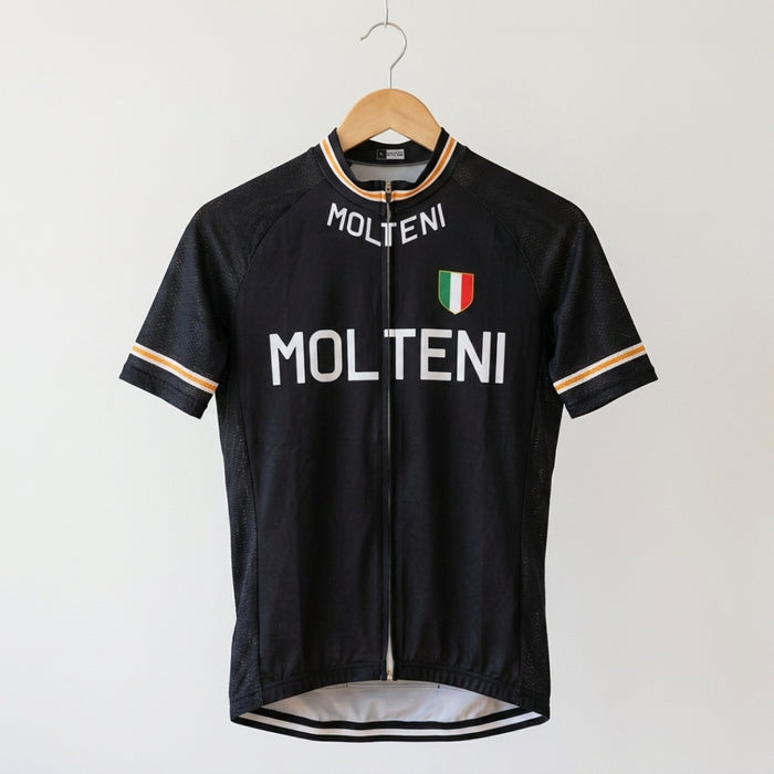 Retro Molteni Cycling Jersey - Black