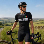 Retro Molteni Cycling Jersey - Black