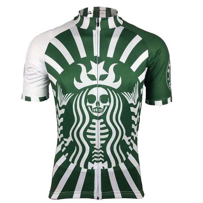 Skeleton Coffee (Starbucks Style) Cycling Jersey.