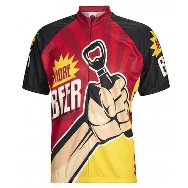 More Beer Bottle Opener Cycling Jersey.