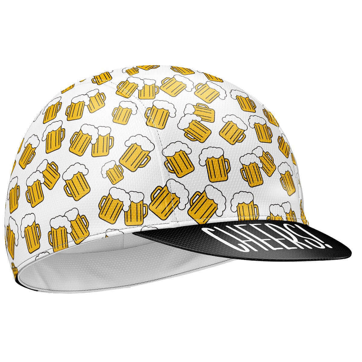Beer Ride Cycling Cap - White (Unisex)