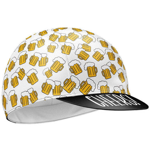 Beer Ride Cycling Cap - White (Unisex)