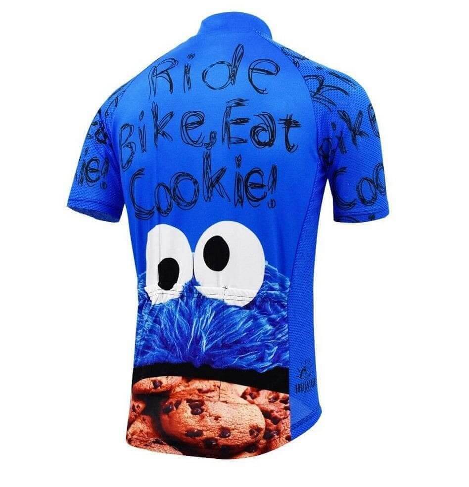 Cookie Monster - Ride, Bike, Eat Cookie! Cycling Jersey.