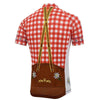 Red Lederhosen Cycling Jersey.