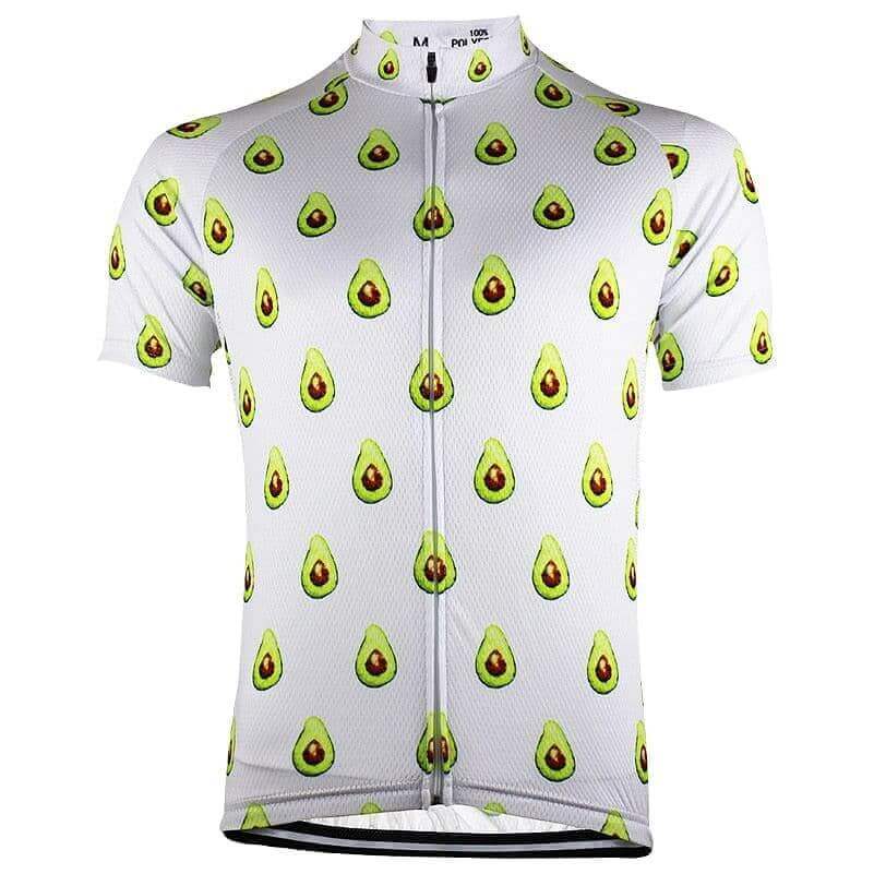 Avocado Pattern Cycling Jersey.