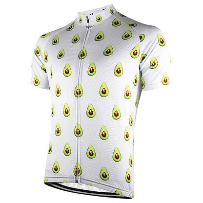 Avocado Pattern Cycling Jersey.