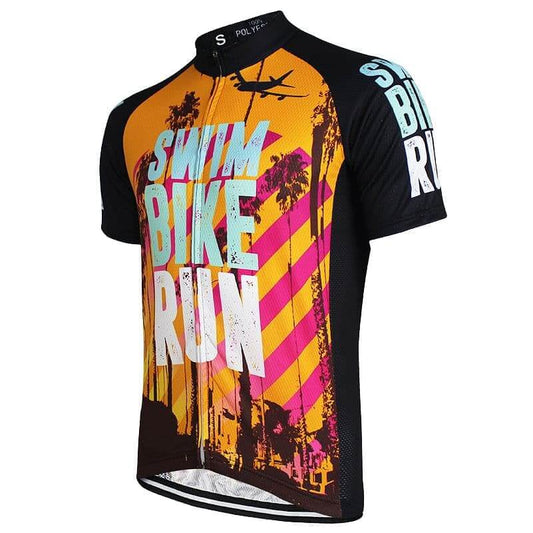 Swim Bike Run (Triathlon Inspired)  Cycling Jersey.