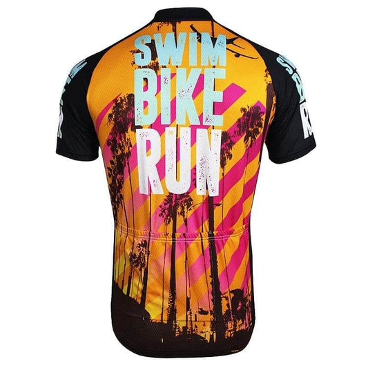Swim Bike Run (Triathlon Inspired)  Cycling Jersey.