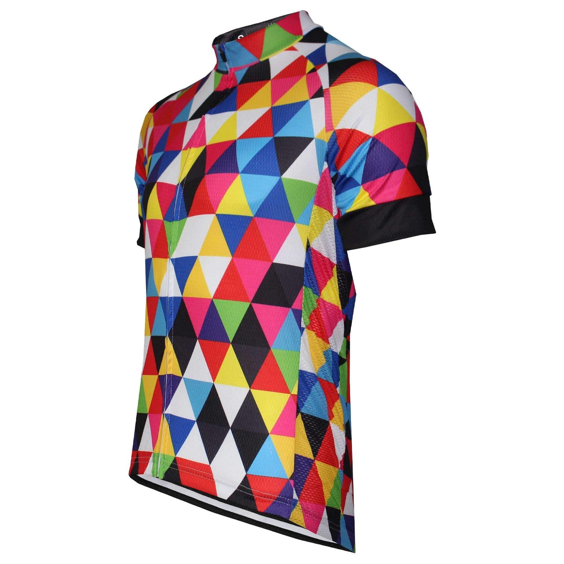 Colourful Triangles Cycling Jersey.