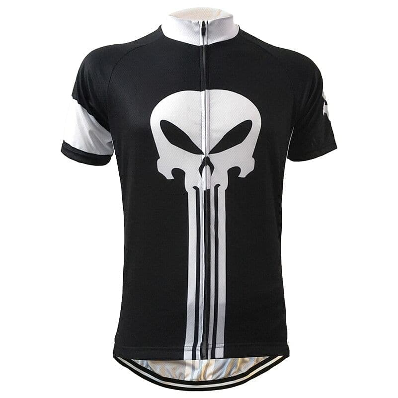 Punisher Theme Skull Cycling Jersey.