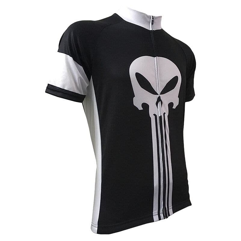 Punisher Theme Skull Cycling Jersey.