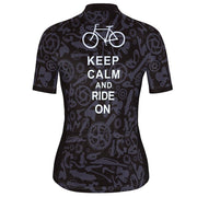 Keep Calm & Ride On Cycling Jersey.