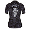 Keep Calm & Ride On Cycling Jersey.
