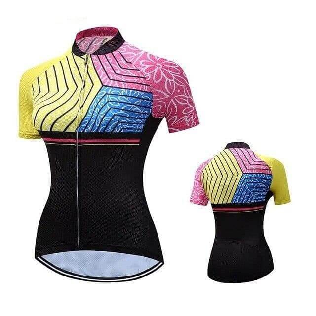 Flower Patterns Cycling Jersey.