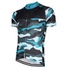 Blue Camouflage Cycling Jersey.
