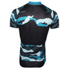 Blue Camouflage Cycling Jersey.