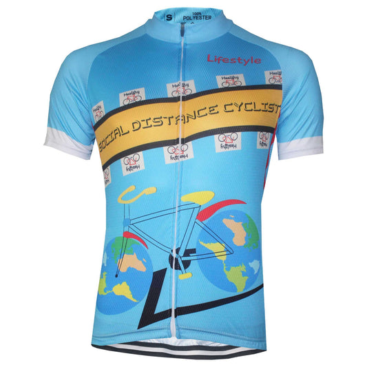 Social Distance Cyclist Cycling Jersey.