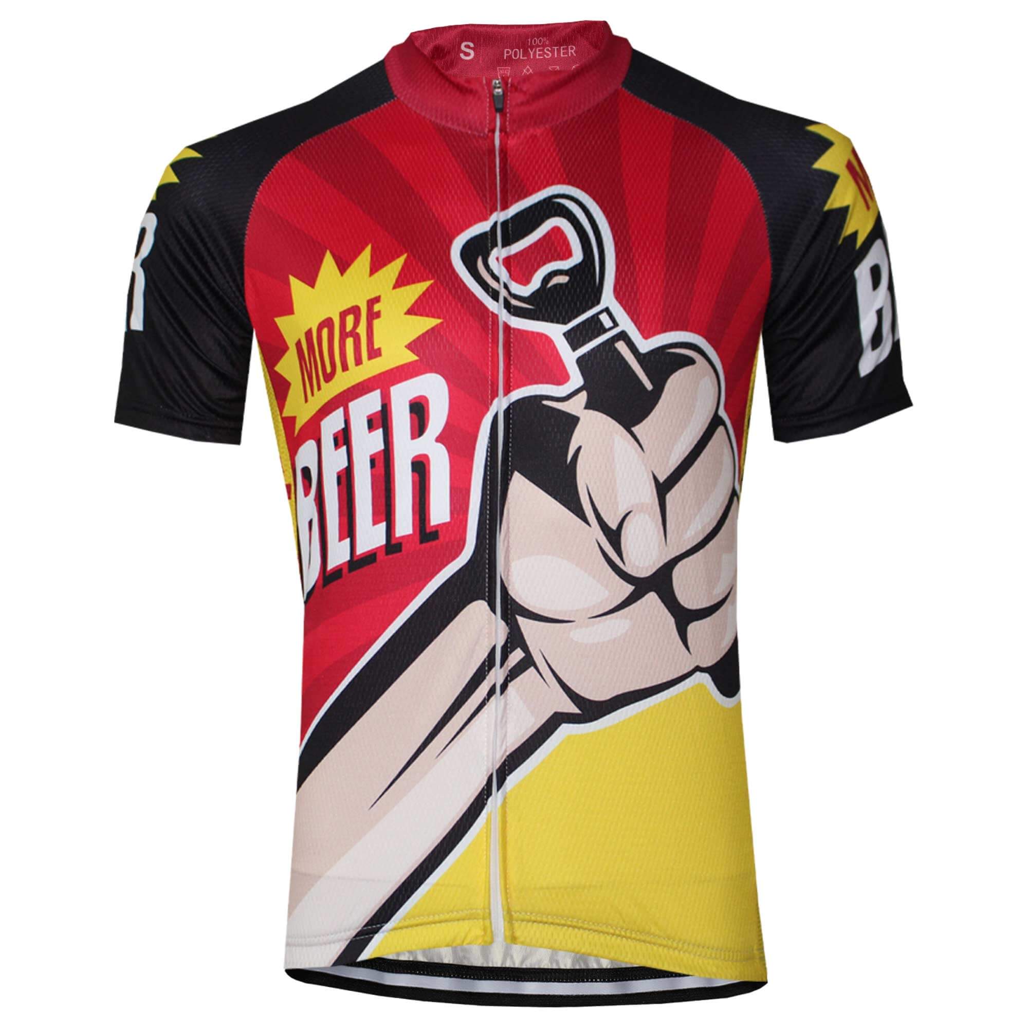 More Beer Bottle Opener Cycling Jersey.