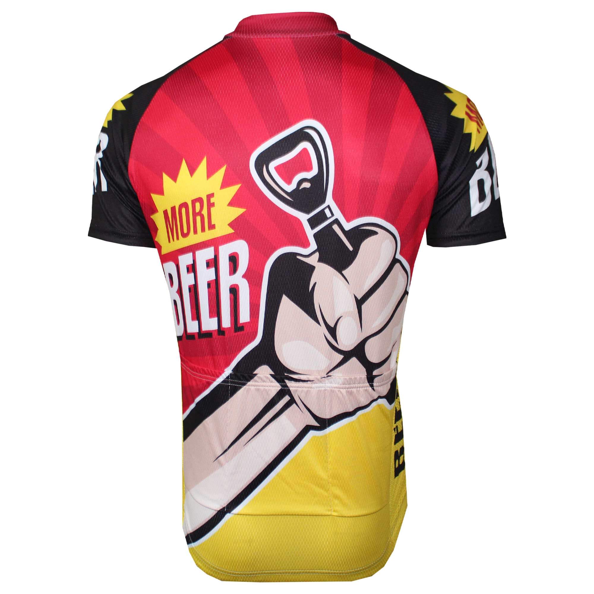 More Beer Bottle Opener Cycling Jersey.