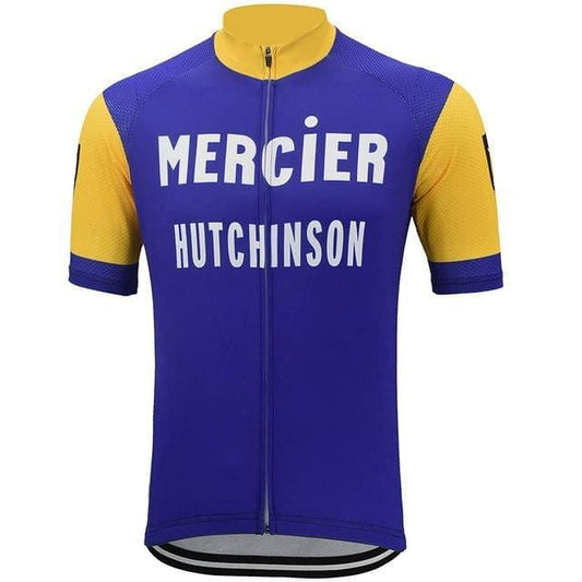 Retro Mercier Hutchinson Cycling Jersey - Blue.