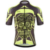 Yellow Day Of The Dead Cycling Jersey.