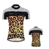 Leopard Print Women's Cycling Jersey.