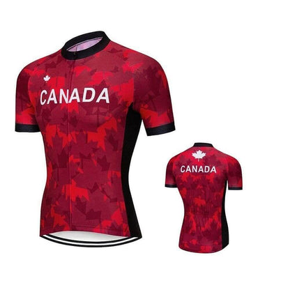 Canada Maple Leaf Cycling Jersey.