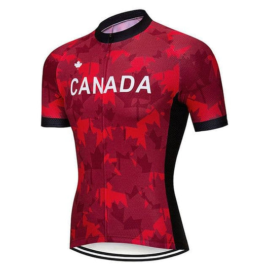 Canada Maple Leaf Cycling Jersey.