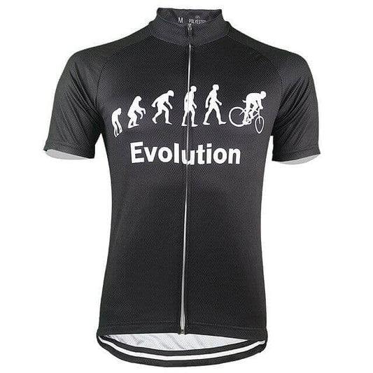 Evolution Of Man Cycling Jersey - Black.