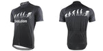Evolution Of Man Cycling Jersey - Black.