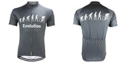 Evolution Of Man Cycling Jersey - Grey.
