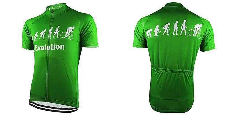 Evolution Of Man Cycling Jersey - Green.