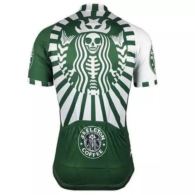 Skeleton Coffee (Starbucks Style) Cycling Jersey.