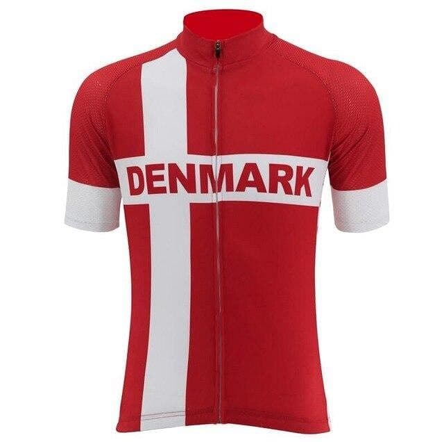 Denmark Flag Cycling Jersey.