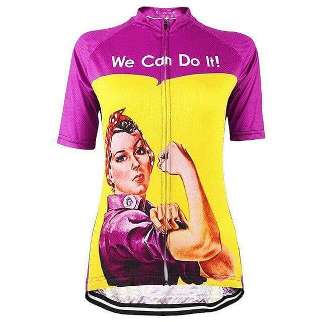We Can Do It - Pink Cycling Jersey.